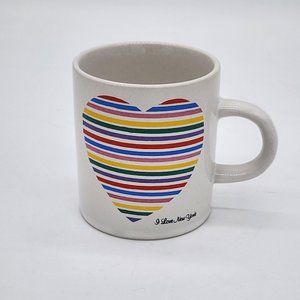 Smiles Mini Rainbow Heart Mug "I Love New York" 4oz
